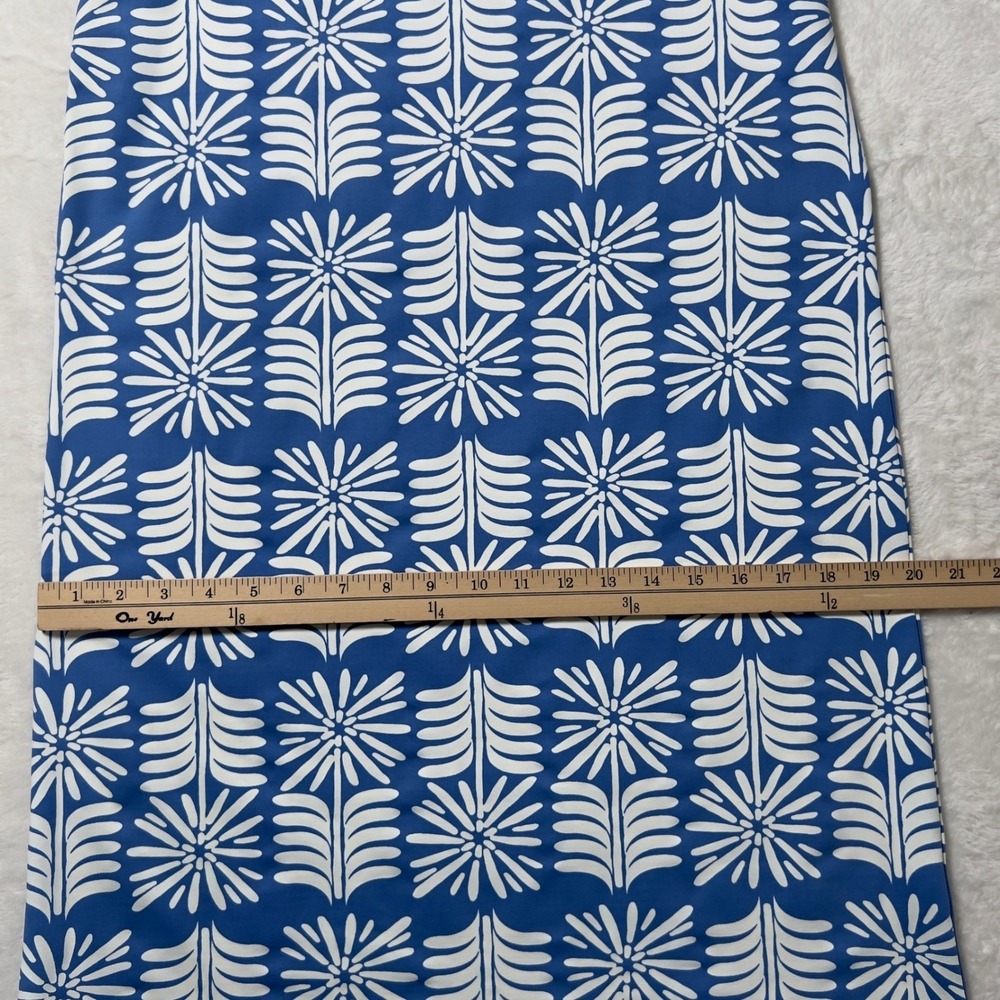 Sailor-Sailor Sleeveless Shift Dress Womens Sz M Blue White Printed Beach - Picture 6 of 7